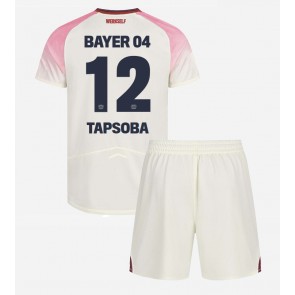 Bayer Leverkusen Edmond Tapsoba #12 Udebanetrøje Børn 2025-26 Kortærmet (+ Korte bukser)